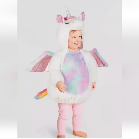 Baby Unicorn Costume 6-12 Months Plush Pegasus Plush - Picture 1 of 13